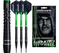 Unicorn Juego de dardos de punta suave | Gary 'The Flying Scotsman' Anderson Phase 6 | Wraith | Barriles de 90% tungsteno | Vuelos ultrafly duraderos impresionantes | Puntos épicos | 20 g