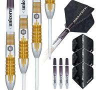 Unicorn Juego de Dardos Pro-Tech Style 1 | 90% tungsteno barriles y Puntos de Voluta, Punta de Acero, 22 g
