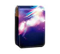 Unicorn Magic - Estuche portátil para pintalabios para viajes, mini caja de almacenamiento de lápiz labial con espejo para mujeres y mujeres, bolsa de cosméticos de cuero, Varios colores, 9.5x2x7 cm/3.7x0.8x2.7 in