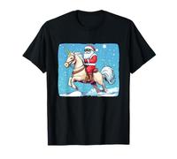 Unicorn Magic Hace Que la Navidad Brille con un Papá Noel Genial Camiseta