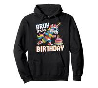 Unicorn Master Builder Blocks Bricks Bruh Es mi cumpleaños Sudadera con Capucha