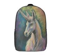 Unicorn Mochila Infantil, Mochila 3D Mochila Guardería Pequeña Para Niñas Mochila Para Preescolar Con Correa Para El Pecho 17inch