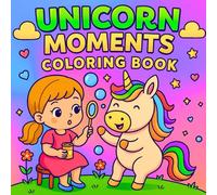 Unicorn Moments Coloring Book: Cute and Magical Unicorn Coloring Pages for Kids Ages 4-8, with Kawaii Scenes, Rainbows, and More for Fun and Creativity (Magical Kids Collection)