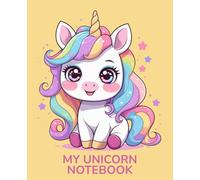 Unicorn Notebook for Girls: 7.5 x 9.25 inches, 120 Wide Ruled Pages | Cute Kawaii Journal | Rainbow Unicorn Diary | Perfect School Supply & Gift Ages 6-12