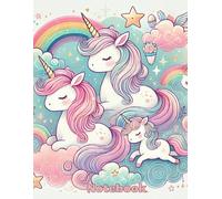 Unicorn Notebook: Magical Unicorn Notebook for Girls - 110 Pages of Grid Paper for School, Journaling, Sketching & Learning Fun! Cute Composition Notebook