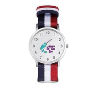 Unicorn of The Sea Narwhal - Reloj deportivo para hombre y mujer, correa de nailon, reloj analógico de cuarzo
