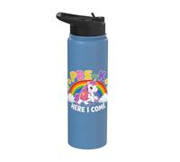 Unicorn Pre-K Here I Come Back to School Girls Kids Stainless Steel Insulated Water Bottle