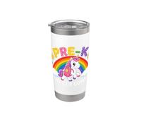 Unicorn Pre-K Here I Come Back to School Girls Kids Vaso térmico de acero inoxidable de doble pared