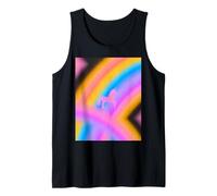 Unicorn Rainbow Aesthetic Nostalgic Aura 80s Inspired VTG Camiseta sin Mangas
