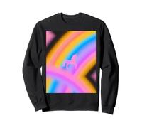 Unicorn Rainbow Aesthetic Nostalgic Aura 80s Inspired VTG Sudadera