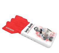 Unicorn Seigo Asada Slider Darts Case | Capacidad para 1 Juego de Dardos Totalmente Cargados | Ajustable a 160 mm de Largo | Rojo y Blanco | Cordón y mosquetón