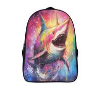 Unicorn Shark Mochilas Escolares Para Niños, Mochila Escolar Diseño 3D Con Mochila Infantil Para Colegio Deporte, Regalos Para Niños 40x28x16cm