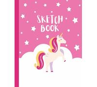 Unicorn Sketch Book | Cute Magical Pink Drawing Journal with Enchanting Starry Sky | Perfect Birthday or Christmas Gift for Girls | Doodle, Draw, ... Cover |100 Blank Pages | Large 8.5 x 11" Size