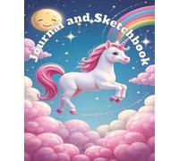 Unicorn Sketchbook with Blank Pages for Girls: Magical Unicorn Drawing Notebook - 120 Blank Black Pages for Gel Pens, Metallic Markers, and Chalk Art!