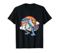 Unicorn & Sloth Riding T-Rex Cool Dinosaur, Hombres, Mujeres, Niños Camiseta