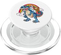 Unicorn & Sloth Riding T-Rex Cool Dinosaur, Hombres, Mujeres, Niños PopSockets PopGrip para MagSafe