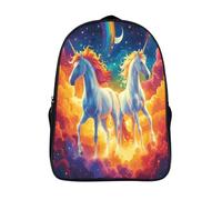 Unicorn Standing on A Rainbow Mochila Para Niños, Bolsa Para La Escuela Mochilas Infantiles Bolso Del Cabrito Para Niños Pequeños O Niñas 40x28x16cm