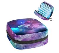 Unicorn Starry Sky - Bolsa de almacenamiento portátil para servilletas sanitarias, Varios colores, 4.7x6.6x6.6 in/12x17x17 cm