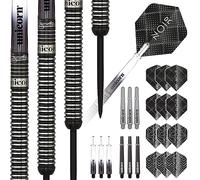 Unicorn Steel Tip Darts Set | Gary 'The Flying Scotsman' Anderson Noir Phase 3, 5 & 6 | 90% Tungsten Barrels with Black Titanium Coating | Presentation Packaging | 21g, 22g, 23g, 24g, 25g or 27g