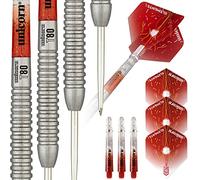 Unicorn Steel Tip - Juego de Dardos Profesionales Core Striker Series Style 5 | Barriles de tungsteno 80% Natural | 23 g