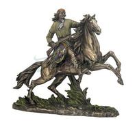 Unicorn Studios wu69784 a4 Apache Warrior en caballo con brazo y escudo
