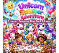 Unicorn Summer Adventure Colouring Book For Kids 4-6 years: A Magical Unicorn Story Filled With Cute Unicorns