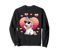 Unicorn Sunglasses Valentines Day Sudadera