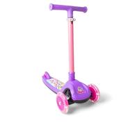 Unicorn Trail Twist - Patinete para niños, Morado y Rosa, Manillar Plegable, Ruedas iluminadas, Altura máxima de 78,3 cm, Carga máxima de 50 kg, para niños y niñas a Partir de 3 años