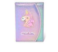 Unicorn Travel Wallet - Estuche de maquillaje con sombras de ojos, colorete, brillo de labios y purpurina para niñas amantes de la fantasía y los unicornios - Varzi desde 1956