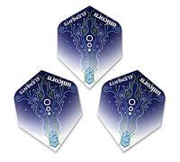 Unicorn Ultrafly Plumas para Dardos | Diseño de Elementos Hydrostorm | Forma estándar Plus | Poliéster Pet Ultra Duradero de 100 micras