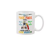 UNICORN WITH A FUCK FUCK HERE AND A FUCK FUCK THERE I DONT GIVE A FUCK FUCK Coffee/Tea Ceramic Mug Office&Home Gift For Birthday, Best Souvenirs/Friend Colleague