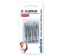 Unicorn XL - Juego de cañas de dardo (Aluminio) Plata Plata Talla:Mediano