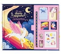 Unicorni. Il mio cofanetto segreto. Ediz. a colori. Con 1 graffetta, 1 matita, 1 gomma, 1 braccialetto, 1 lucchetto e 2 chiavi. Con Adesivi (A pagine aperte)