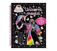 Unicorni magici. Gratta e colora. Ediz. a colori. Ediz. a spirale. Con matita di legno (A pagine aperte)
