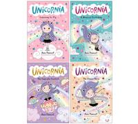 Unicornia Series 4 Books Collection Set By Ana Punset (Learning to Fly, A Magical Birthday, The Cupcake Contest & The Dance Show)