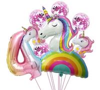 Unicornio 4 cumpleaños decoración globo unicornio niña 4º cumpleaños decoración unicornio globo 4 unicornio decoración de cumpleaños niña unicornio decoración niños unicornio 4 cumpleaños niña 4 años