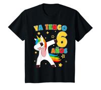 Unicornio 6 Años Niña Cumpleaños Aniversario Ya Tengo 6 Años Camiseta