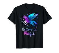 Unicornio Alado Pegasus Horse Creer EN LA MÁGICA Estrellas Chicas Camiseta