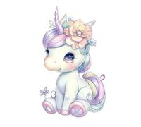 Unicornio Animal Lila Diamond Painting Adultos Kits, 5D Taladro Redondo Diamantes Painting Niños Pintura, Diamant Art Bordado Punto de Cruz Cuadros, Arte Mosaico For Decoración Pared Del 40x50cm hJ864