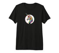 Unicornio Arco Iris tolerancia Libertad Amor LBGTQ+ CSD Caballo Camiseta Premium