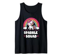 Unicornio Arcoiris Kawaii Sparkle Squad Magia Camiseta sin Mangas