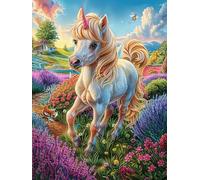 Unicornio arcoíris Puzzle 1000 Piezas Obra De Arte 3D Realista Animal Plant Hada Tale Rompecabezas para Hombres Y Mujeres Desafío Intelectual Estera Portátil DIY Moderno 1000 PCS