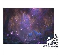 Unicornio arcoíris soñador Puzzle 1000 Teile 38x26cm/1000pcs, - Juego Antistrés Educativo, Creativo Y Decoración Hogareña, Regalo para Todos Los Ages