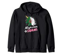 Unicornio argelino Bandera de Argelia Sudadera con Capucha