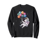 Unicornio Astronauta sosteniendo Globo Planeta Espacio Exterior Sudadera