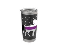 Unicornio Bandera Demisexual Vaso térmico de acero inoxidable de doble pared