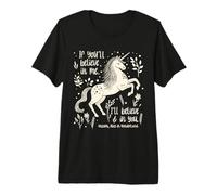 Unicornio Believe in You Alicia en el país de Las Maravillas Camiseta Premium
