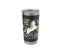 Unicornio "Believe in you" Alicia en el país de las maravillas Vaso térmico de acero inoxidable de doble pared
