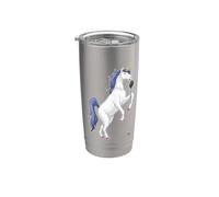Unicornio Cantante Micrófono Canto Vaso térmico de acero inoxidable de doble pared