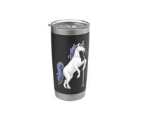 Unicornio Cantante Micrófono Canto Vaso térmico de acero inoxidable de doble pared